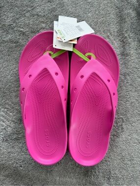 CROCS Hot Pink Slip-On Flip Sandals